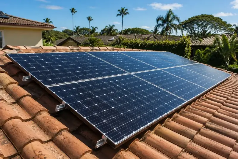 Installation de panneaux solaires à Lussan